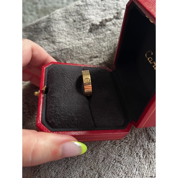 Cartier LOVE ring rose gold size 61 width 5.5mm - Picture 2 of 11